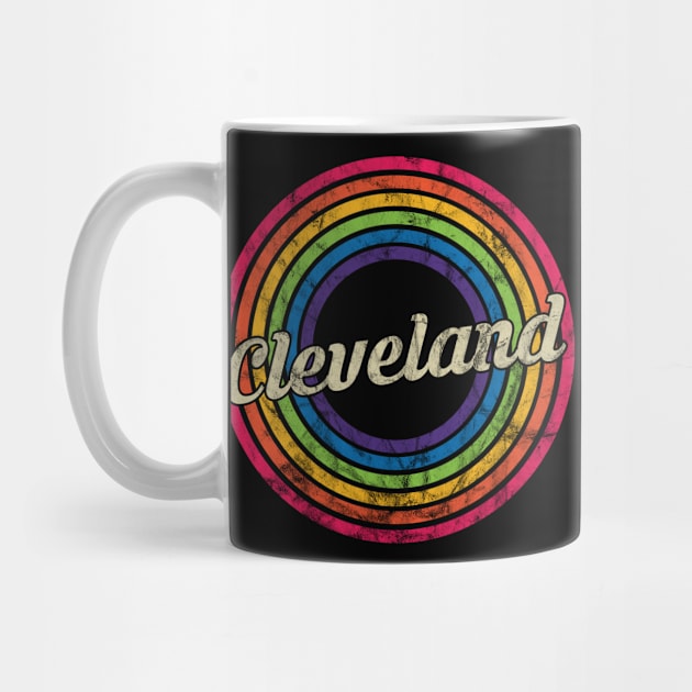 Cleveland - Retro Rainbow Faded-Style by MaydenArt